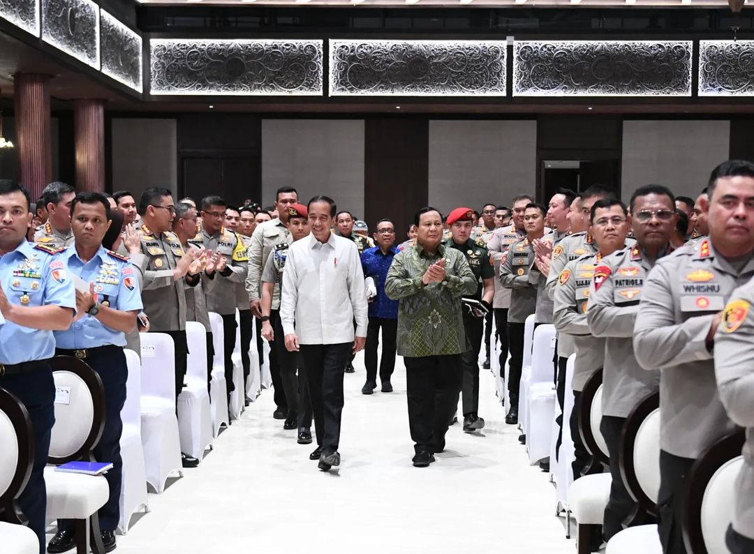 Presiden Jokowi dan Presiden terpilih Prabowo Subianto