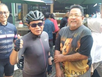 Pramono Anung gowes ketemu Rano Karno