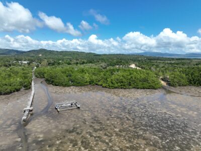 Area di Kelurahan Lalowaru Kabupaten Konawe Selatan, yang akan dilaksanakan rehabitilasi mangrove. Sumber foto : Istimewa