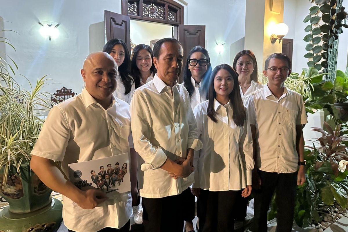 Jokowi saat menemui Forsa IKN di Solo.