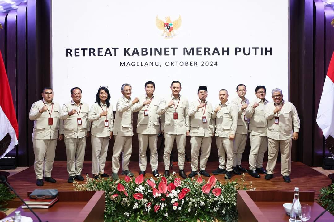 Kementerian Koordinator Bidang Infrastruktur dan Pembangunan Wilayah bersama lima kementerian terkait di Akmil Magelang, Minggu (27/10/2024)