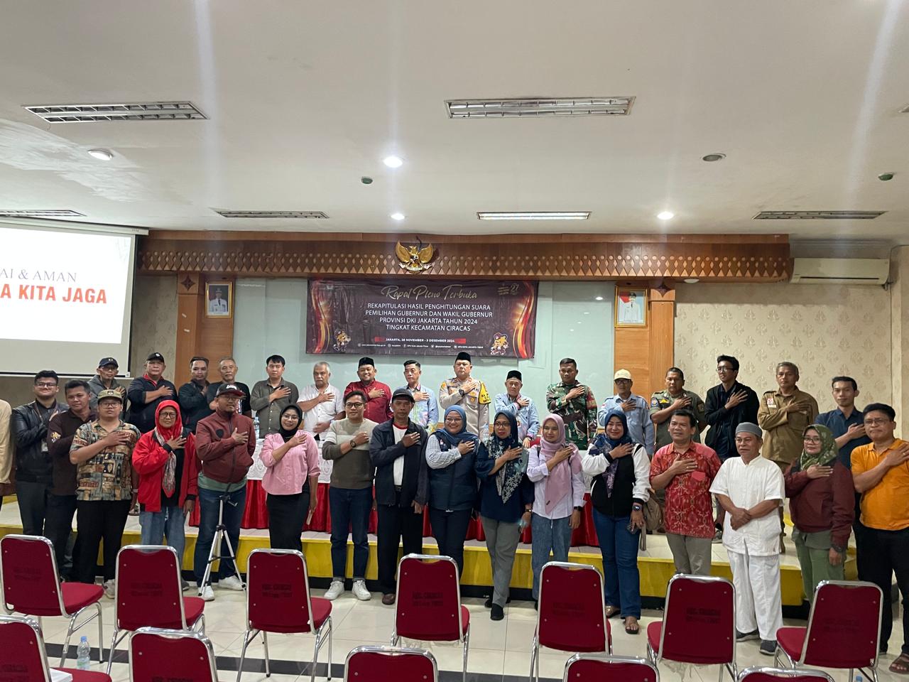 Pleno terbuka KPU DKI Jakarta di Ciracas.