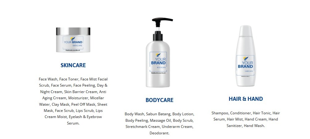 Beberapa produk dari Maklon Kosmetik & Skincare