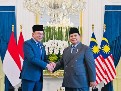 Presiden Prabowo dan PM Malaysia Anwar Ibrahim. Sumber foto : Sekretariat Kabinet.