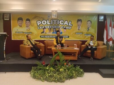 Wakil Ketua DPP AMPI, Muhammad Arief Rosyid Hasan dalam acara Political Leadership Camp DPD Partai Golkar Semarang yang digelar di Hotel Kusma Bandungan Semarang, Sabtu (2/8).