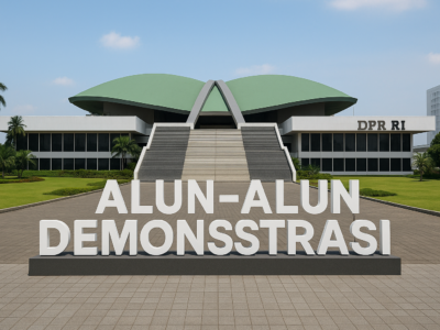 Ilustrasi Alun-Alun Demonstrasi